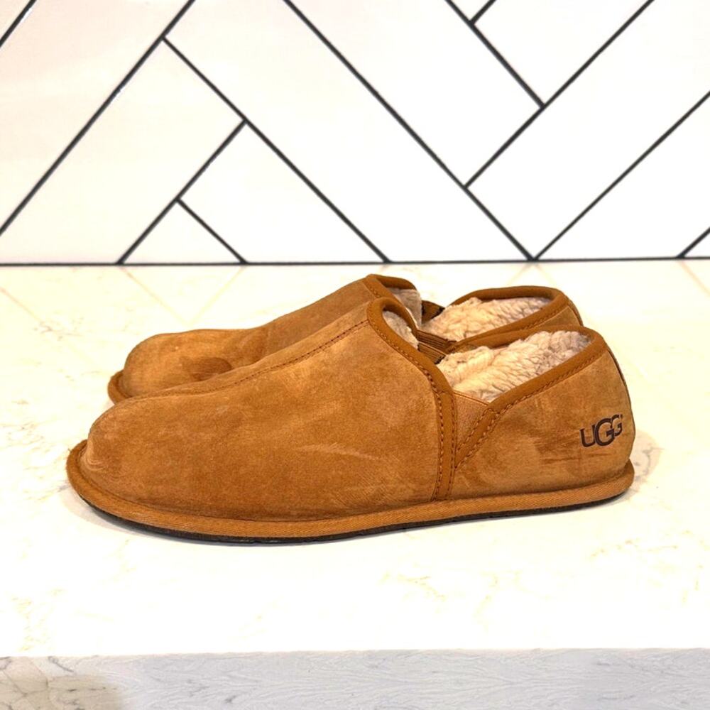 UGG Men's Scuff Romeo II Slipper chestnut colorway Water-resistant size 12